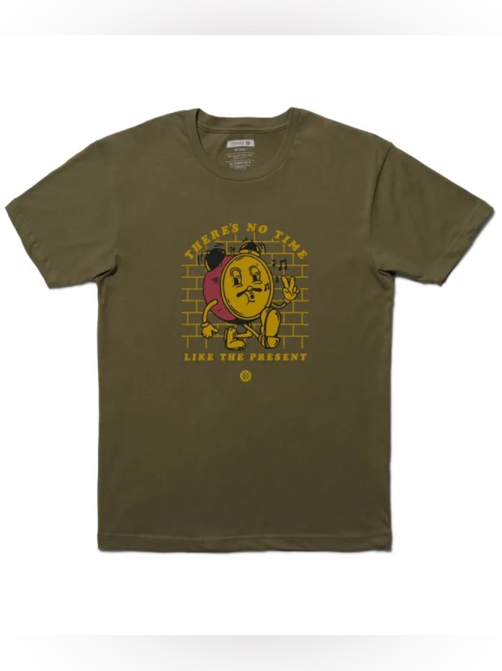 Stance No Time Like the Present Clock Graphic Tee Size Medium
